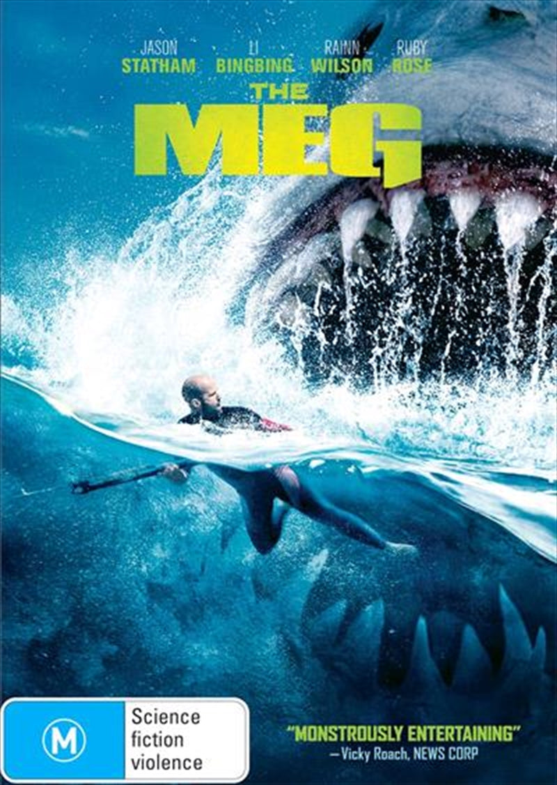 The Meg (DVD) Jason Statham & Winston Chao - Brand New