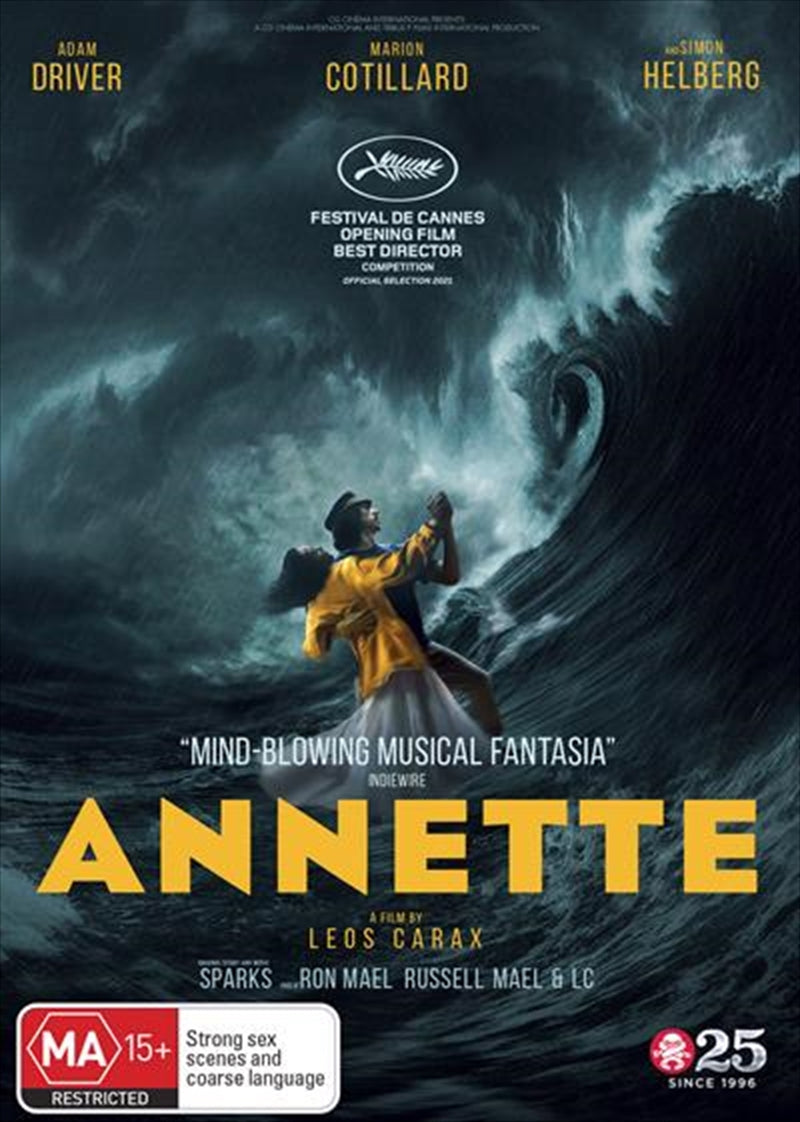 Annette (DVD) Adam Driver & Marion Cotillard - Brand New