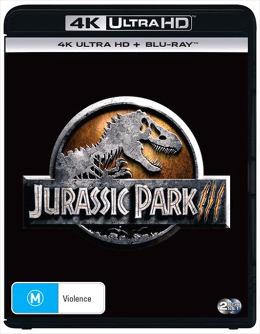 Jurassic Park III (Blu-ray + UHD) Brand New