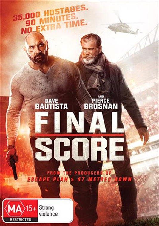 Final Score (DVD) Dave Bautista & Pierce Brosnan - Brand New