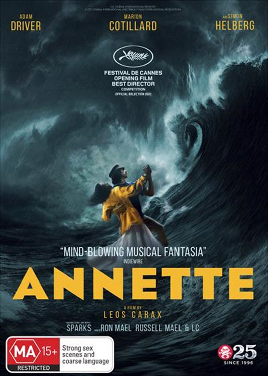 Annette (DVD) Adam Driver & Marion Cotillard - Brand New