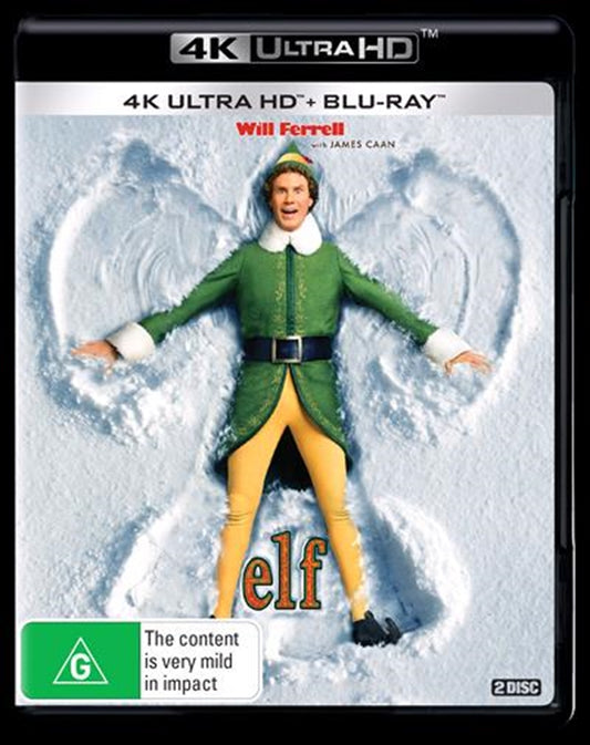 Elf )Blu-ray + UHD) Will Ferrell - Brand New