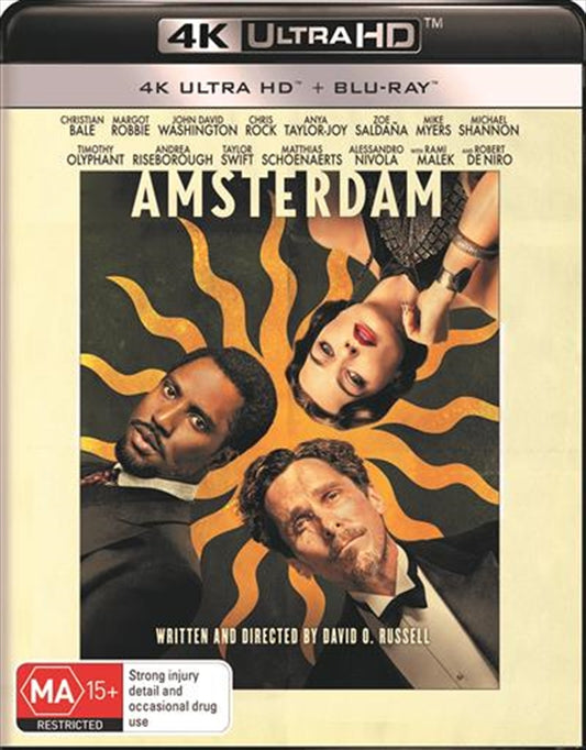 Amsterdam (Blu-ray + UHD UHD) Christian Bale & Margot Robbie - Brand New